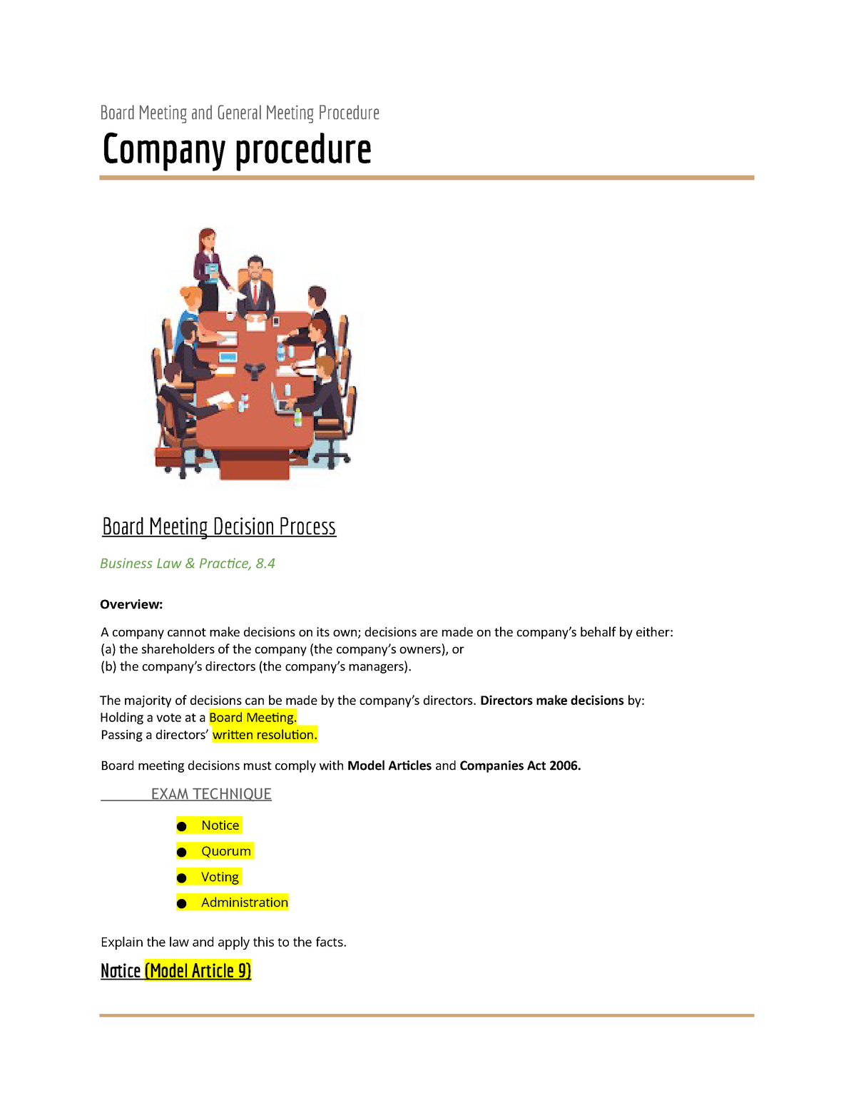 company-procedure-board-meeting-and-general-meeting-procedure-company