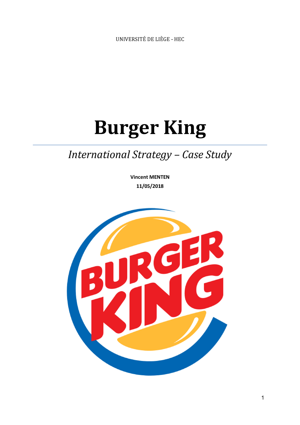 bcg matrix burger king