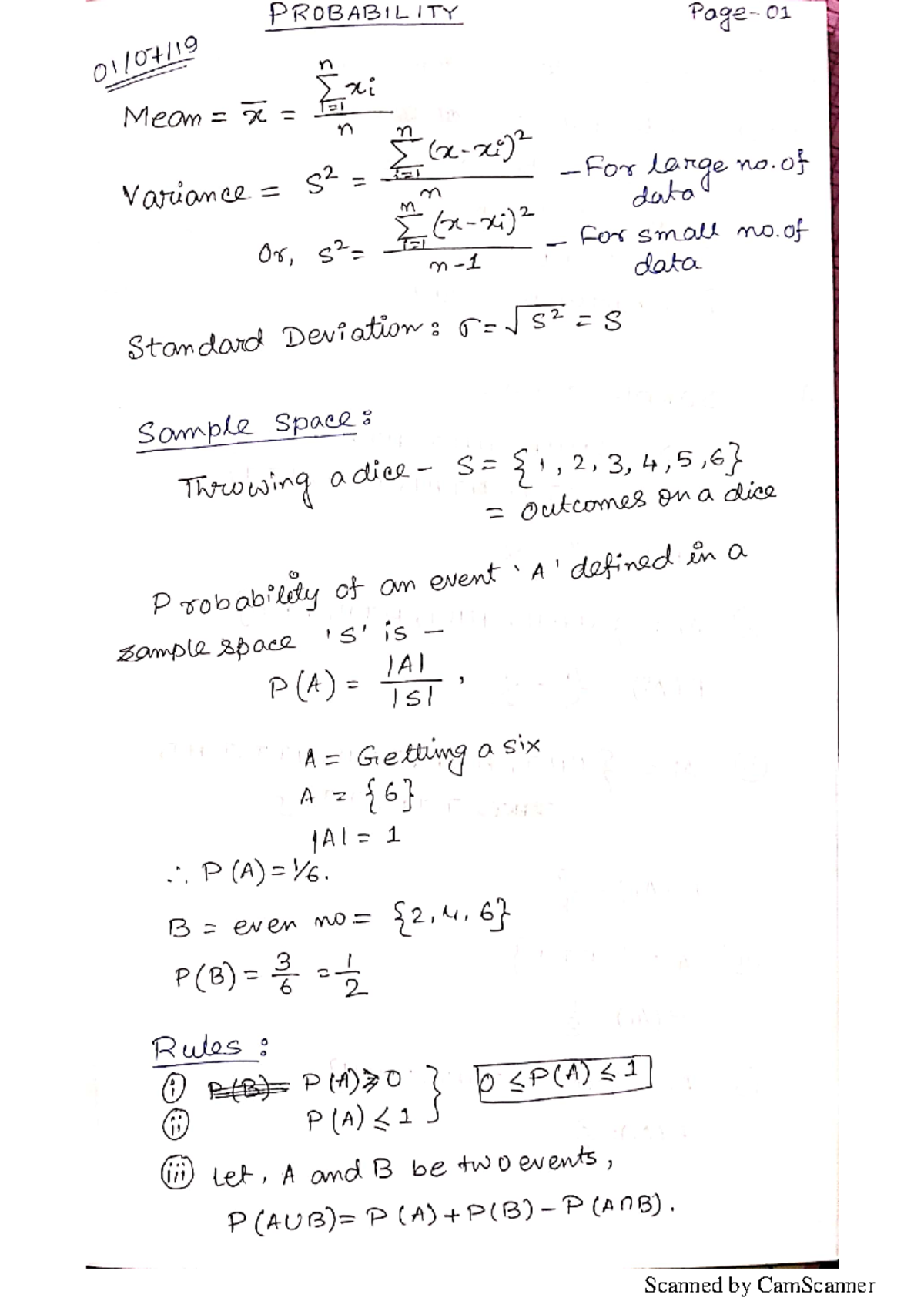 Probability And Statistics Practice - Studocu