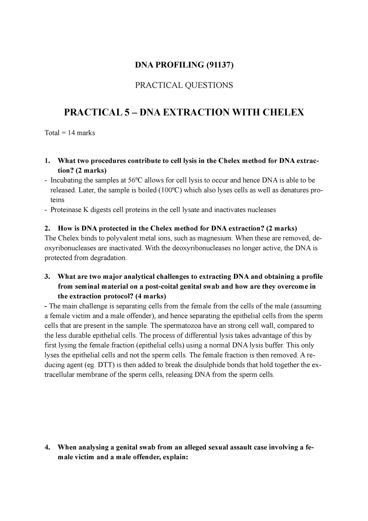 dna-profiling-prac-5-questions-dna-profiling-91137-practical