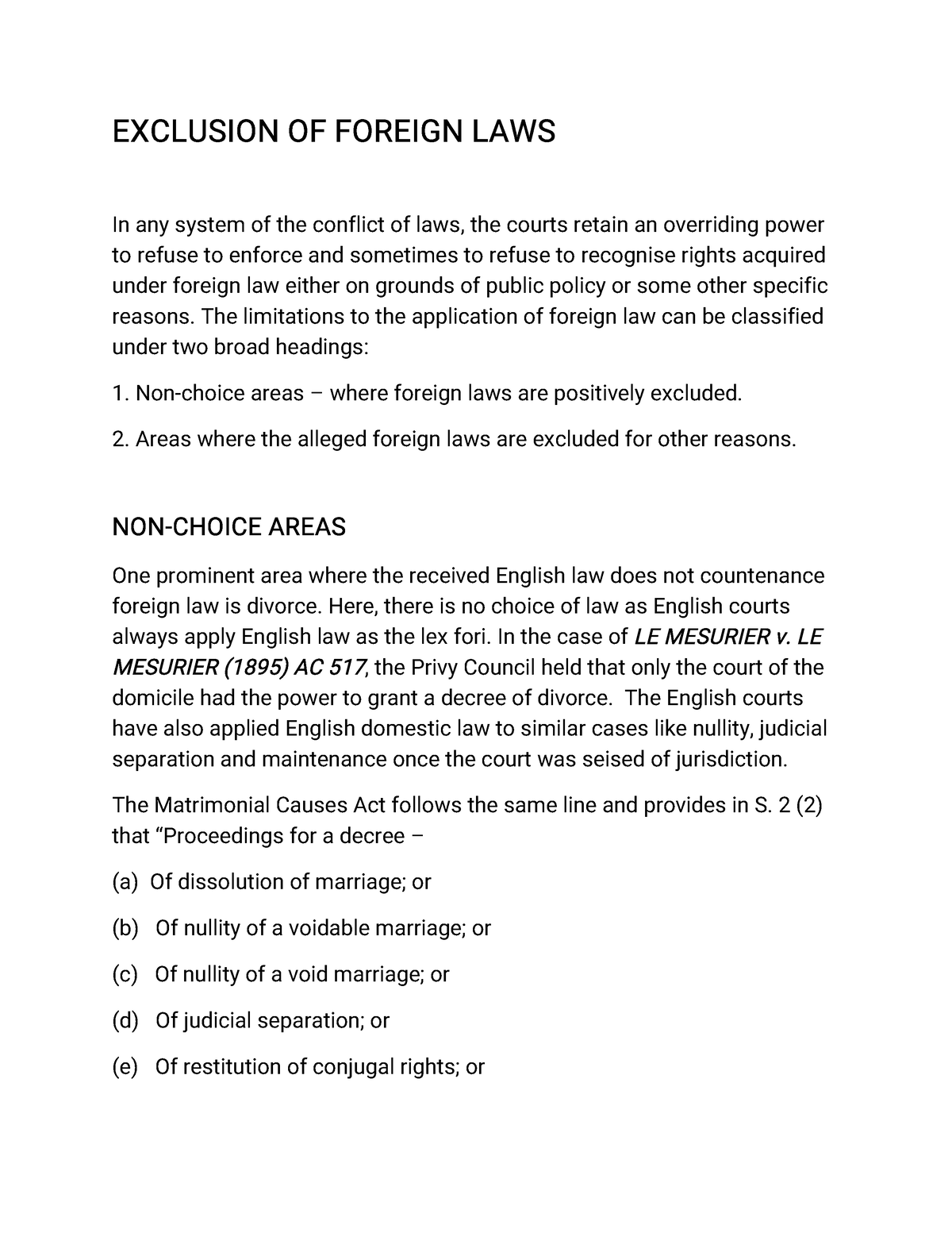 conflict-of-laws-3-great-exclusion-of-foreign-laws-in-any-system-of