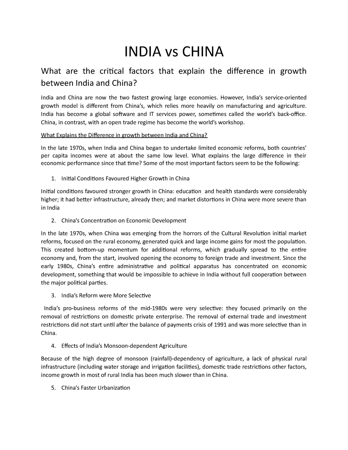 india vs china case study