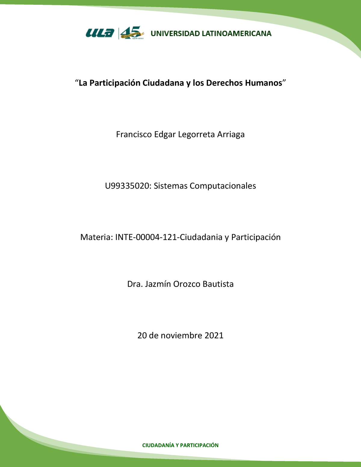 Metricas Negocio Ciudadan A Y Participacin La Participaci N Ciudadana Y Los Derechos Humanos