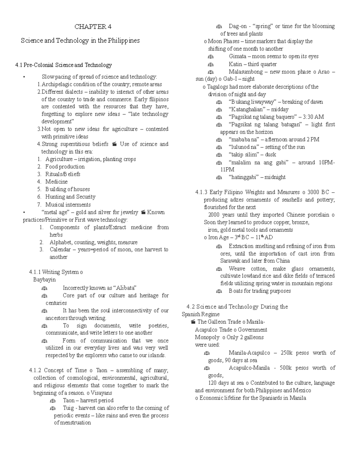 STS CHAP 4 - Lecture notes 4 - CHAPTER 4 Science and Technology in the ...