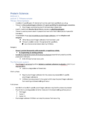 Protein Science Module 2, complete - Protein Science MODULE 2: Protein ...