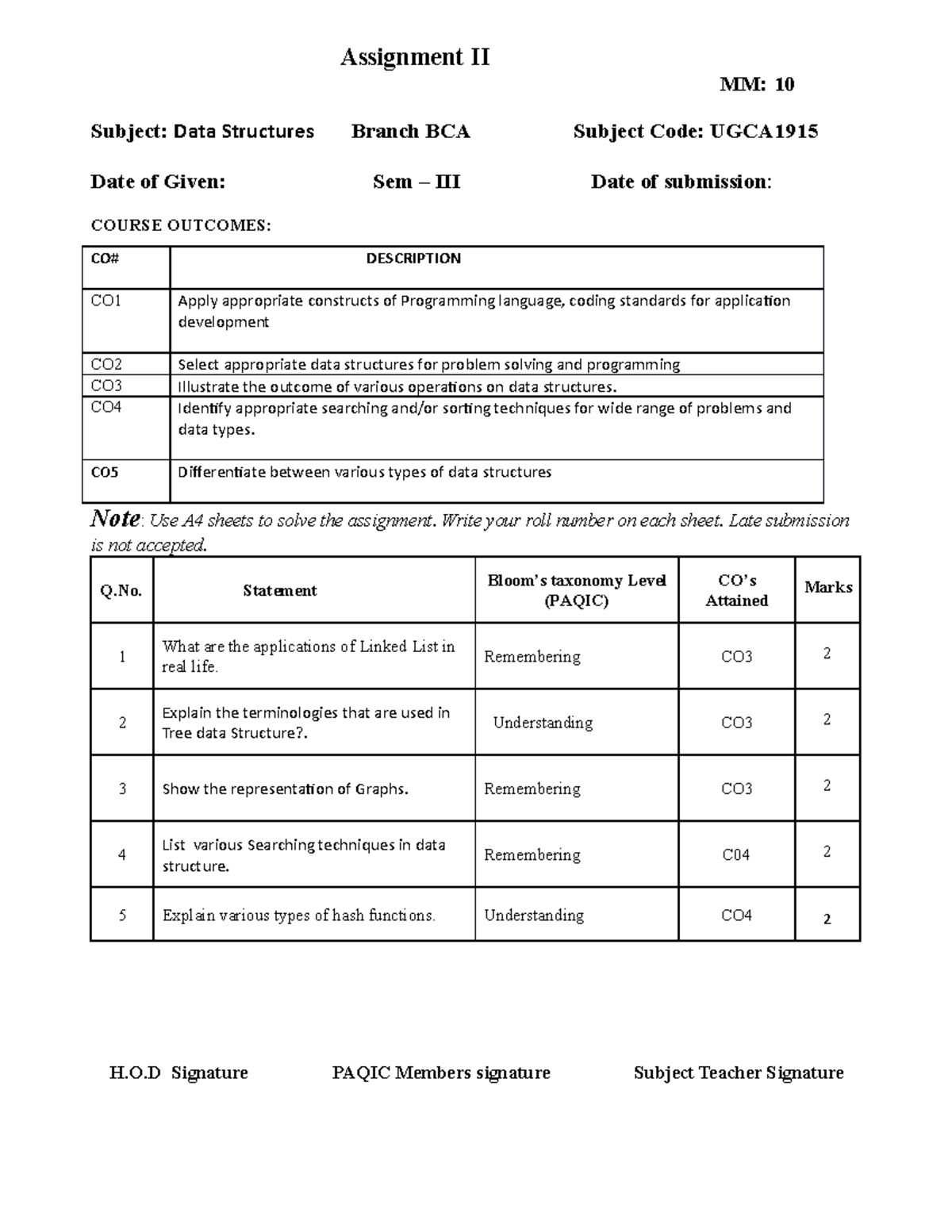 muj bca assignment