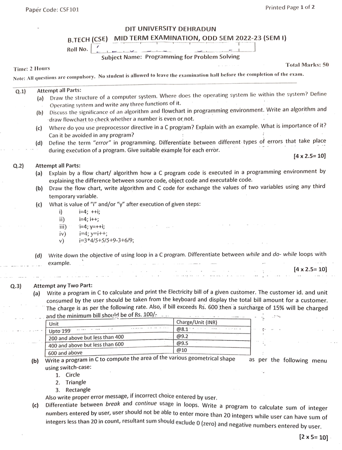 CSF Mid Sem 1 - Software Engineering - Studocu