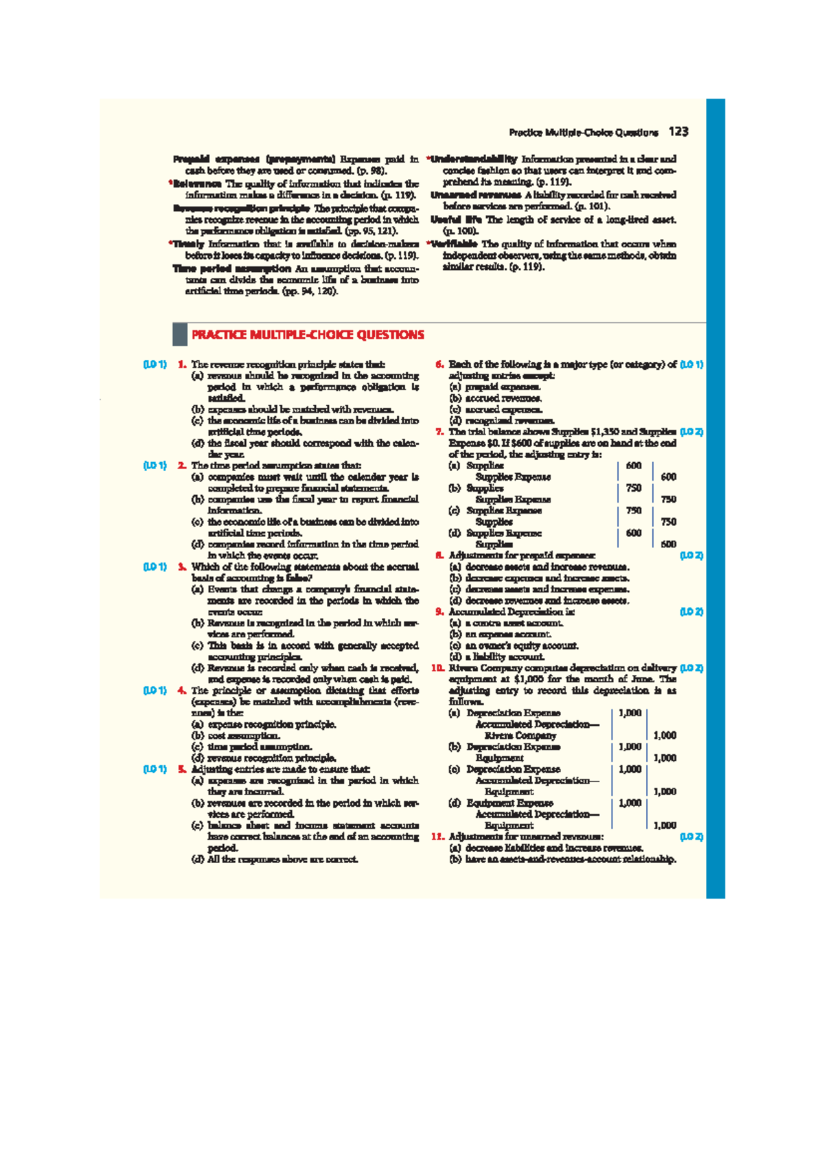 Accounting multiple choice - Basic Auditing - Studocu