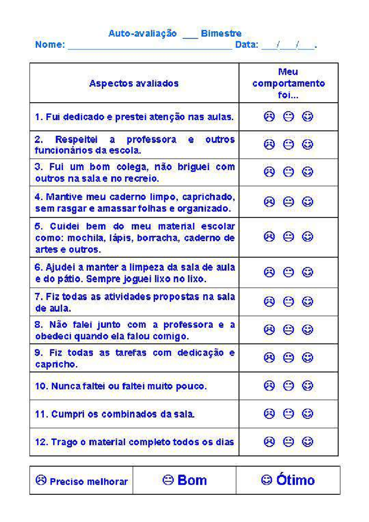 Autoavaliação - lmskjshs ishsuihsml - Projeto de Vida - Studocu