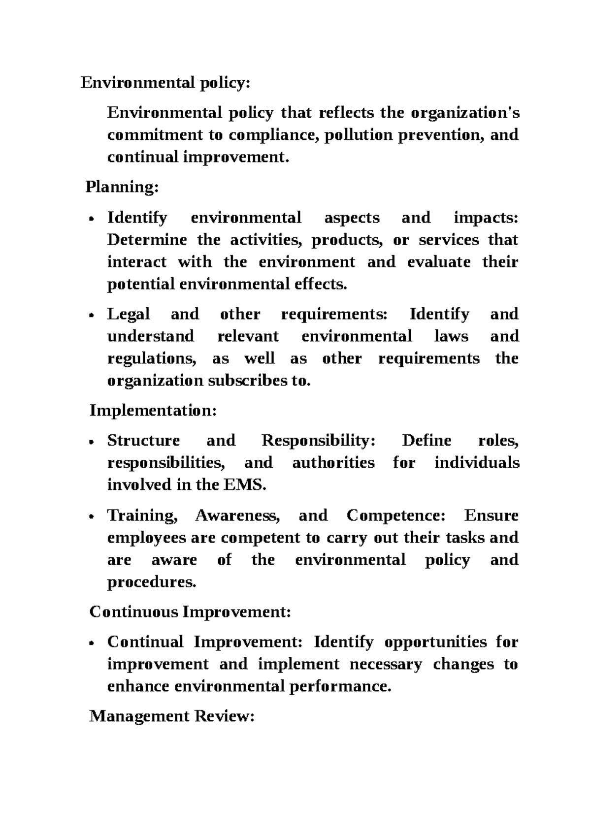 Environmental policy - good for powerpoint persentation ...