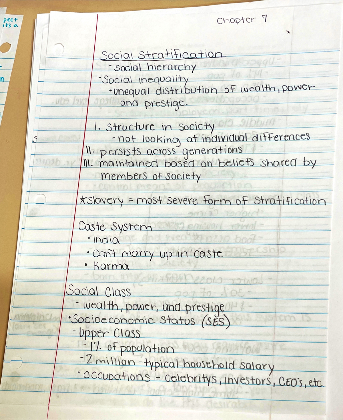 Sociology ch. 7-10, 16 - Notes from class with worksheets. - SOC 001 ...