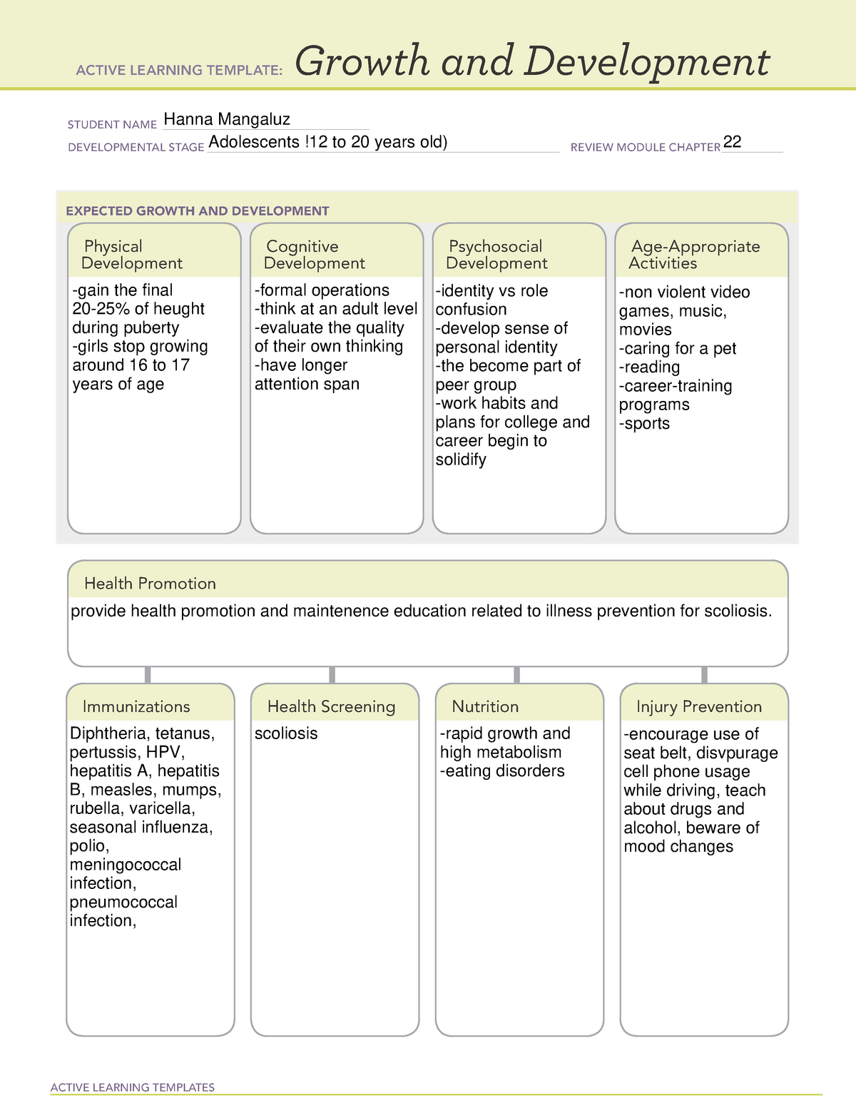 active-learning-template-growth-and-development