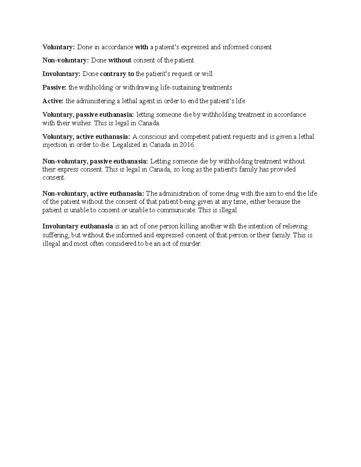 MAi D Terminology Chart (Plain text) - Voluntary: Done in accordance ...
