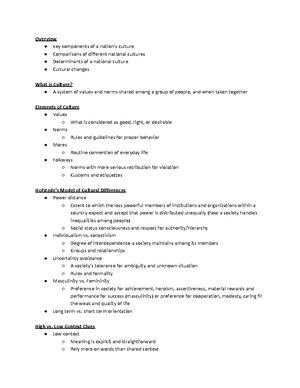 Principles of International Business Notes Six - Ethics in ...