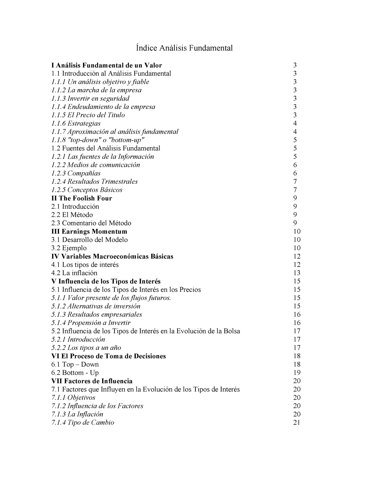 Analisis Fundamental - Trading - Õndice An·lisis Fundamental I An·lisis ...