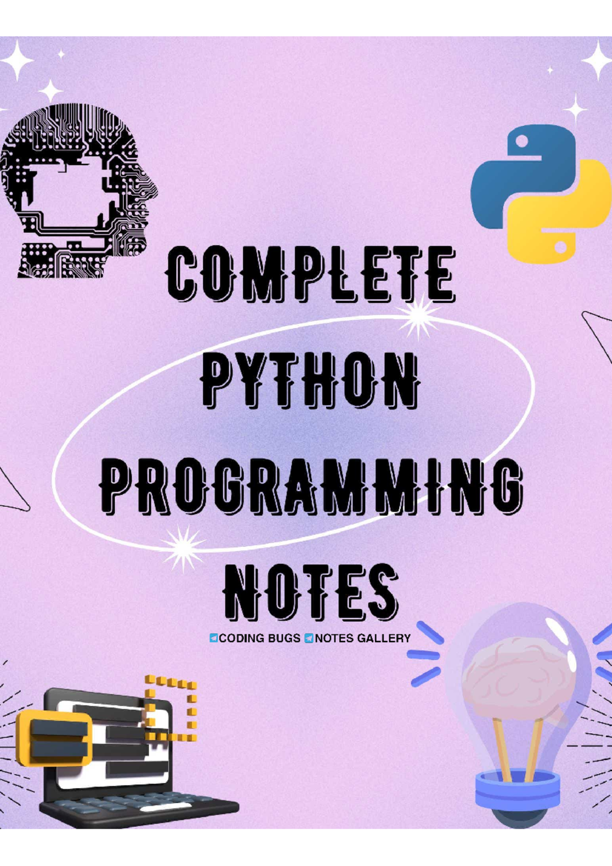Python in just 15 days - COMPLETE PYTHON PROGRAMMING NOTES CODING BUGS ...