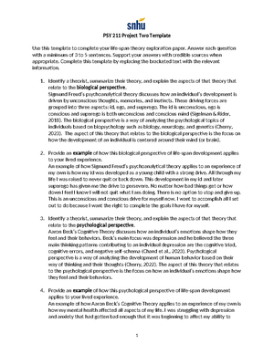 PSY 211 Module Two HW - Then answer each question with a minimum of 3 ...