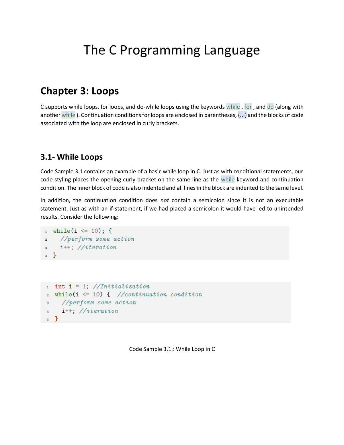 Module 3- The C Programming Language - The C Programming Language ...