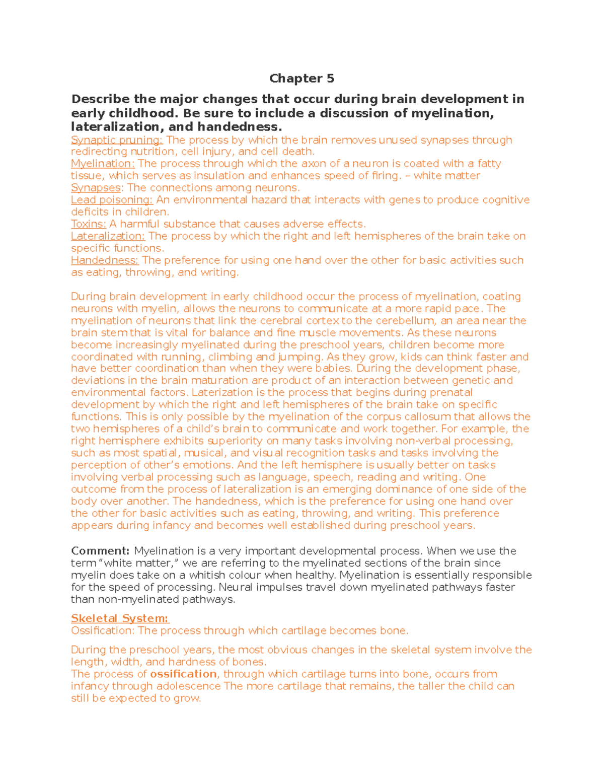 PSYC 228 - Chapter 5 - PSYC 228 - Unit 5 Study Questions - Chapter 5 ...