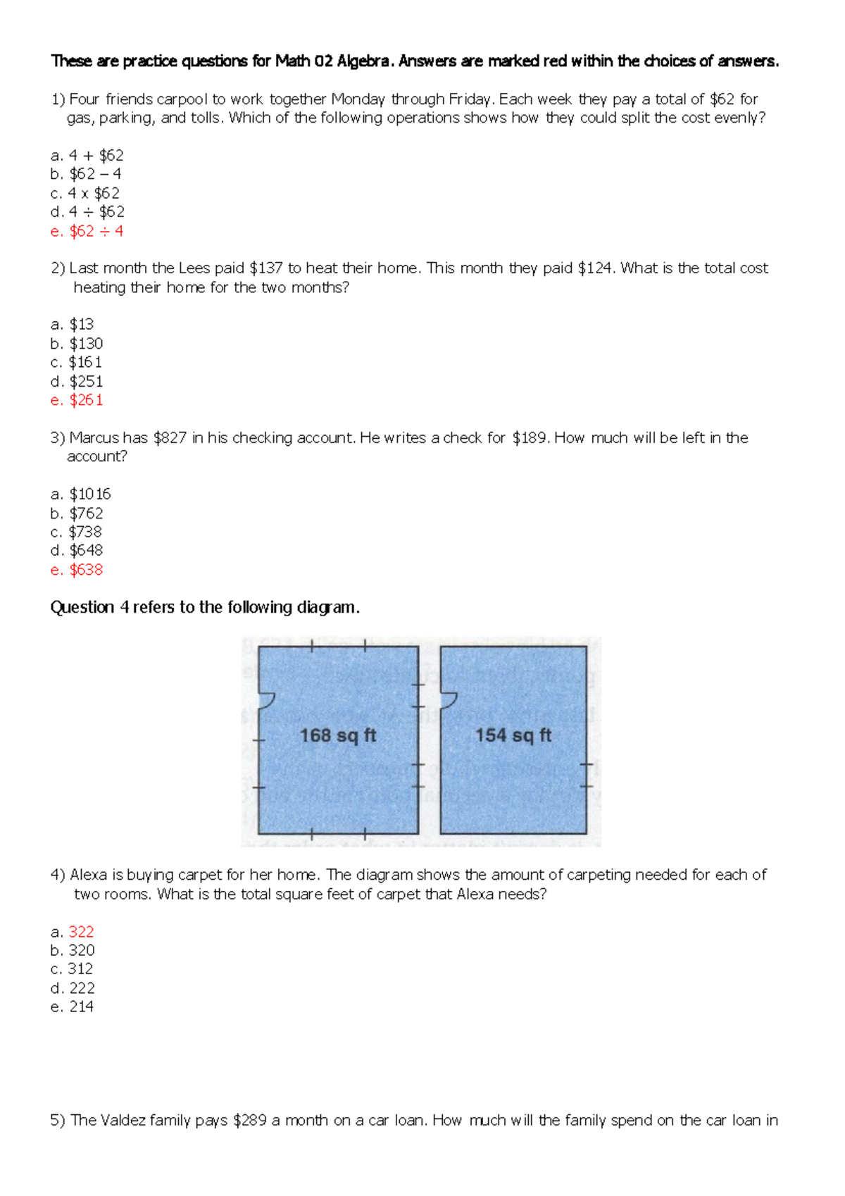 10 Practice Questions in Math 02 College Algebra - These are practice ...