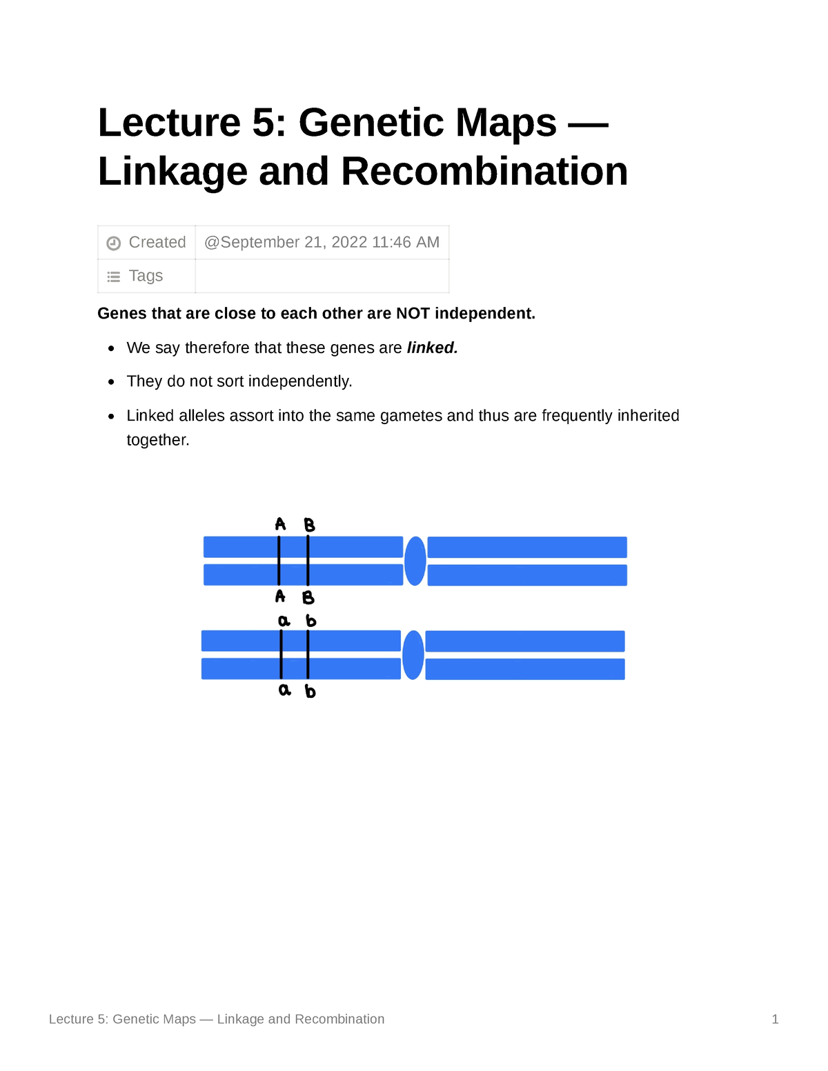 Lecture 5 Genetic Maps Linkage And Recombination Lecture 5   Thumb 1200 1553 