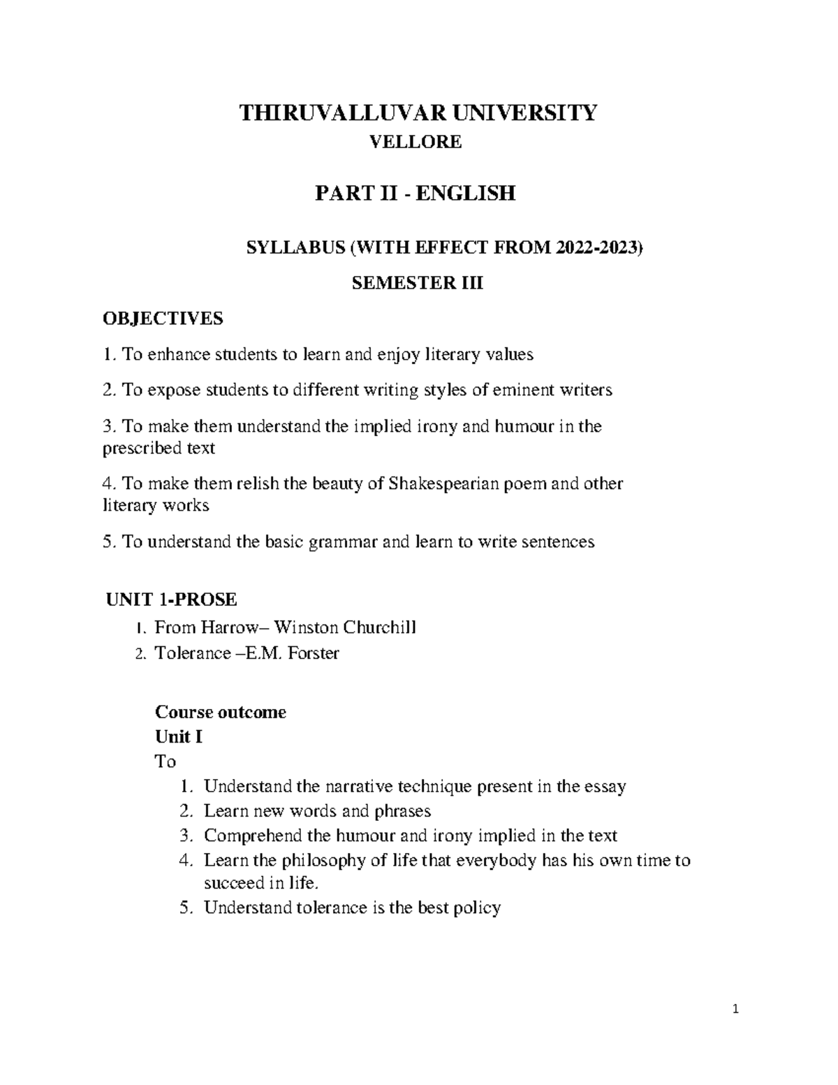 Part-II-English - Happy - THIRUVALLUVAR UNIVERSITY VELLORE PART II ...