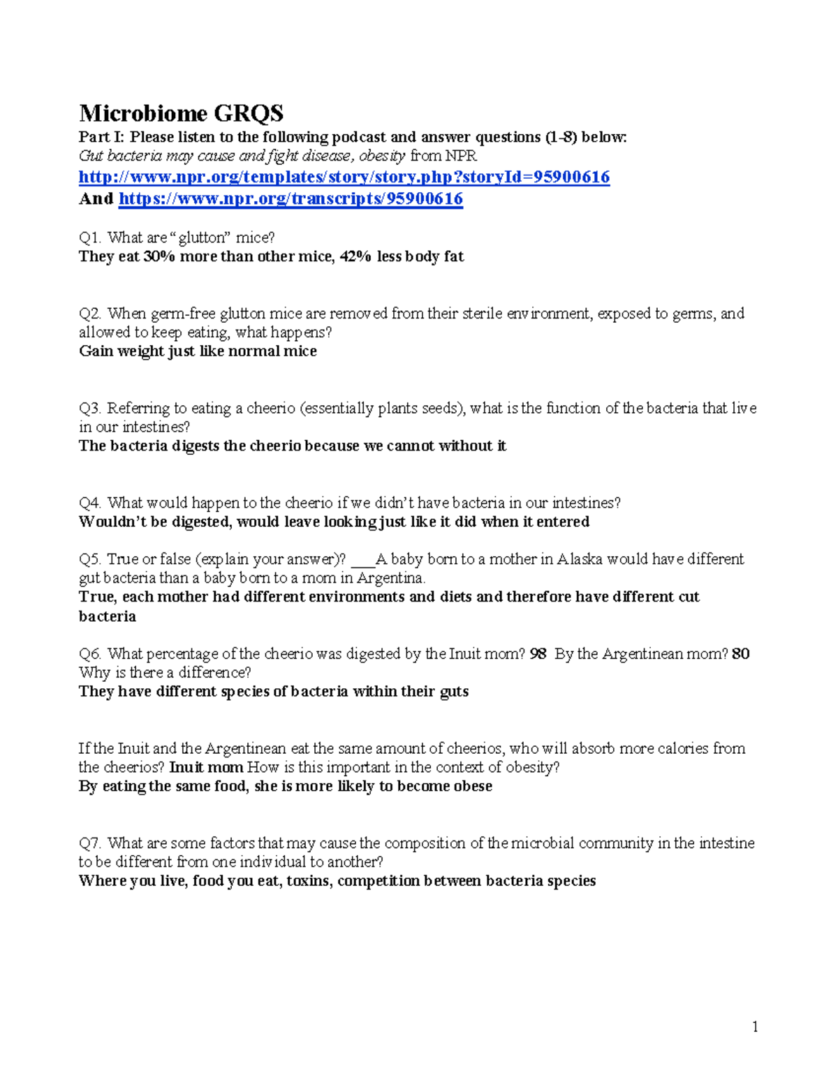 Lesson+21 GRQs Microbiome - 1 Microbiome GRQS Part I: Please listen to ...