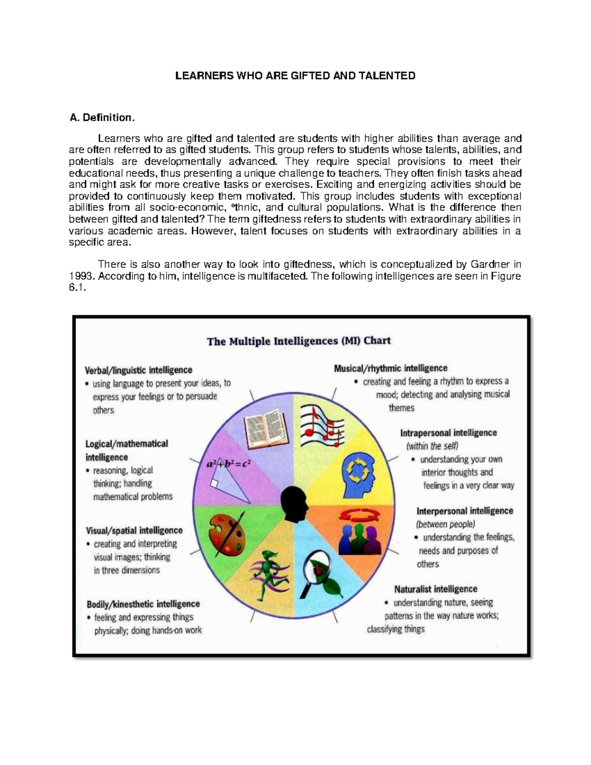 EDUC 211 with server ywa LEARNERS WHO ARE GIFTED AND TALENTED A