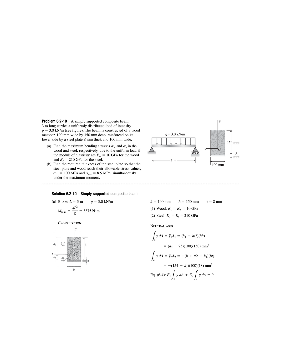 hw5-solution-problem-6-10-a-simply-supported-composite-beam-3-m-long