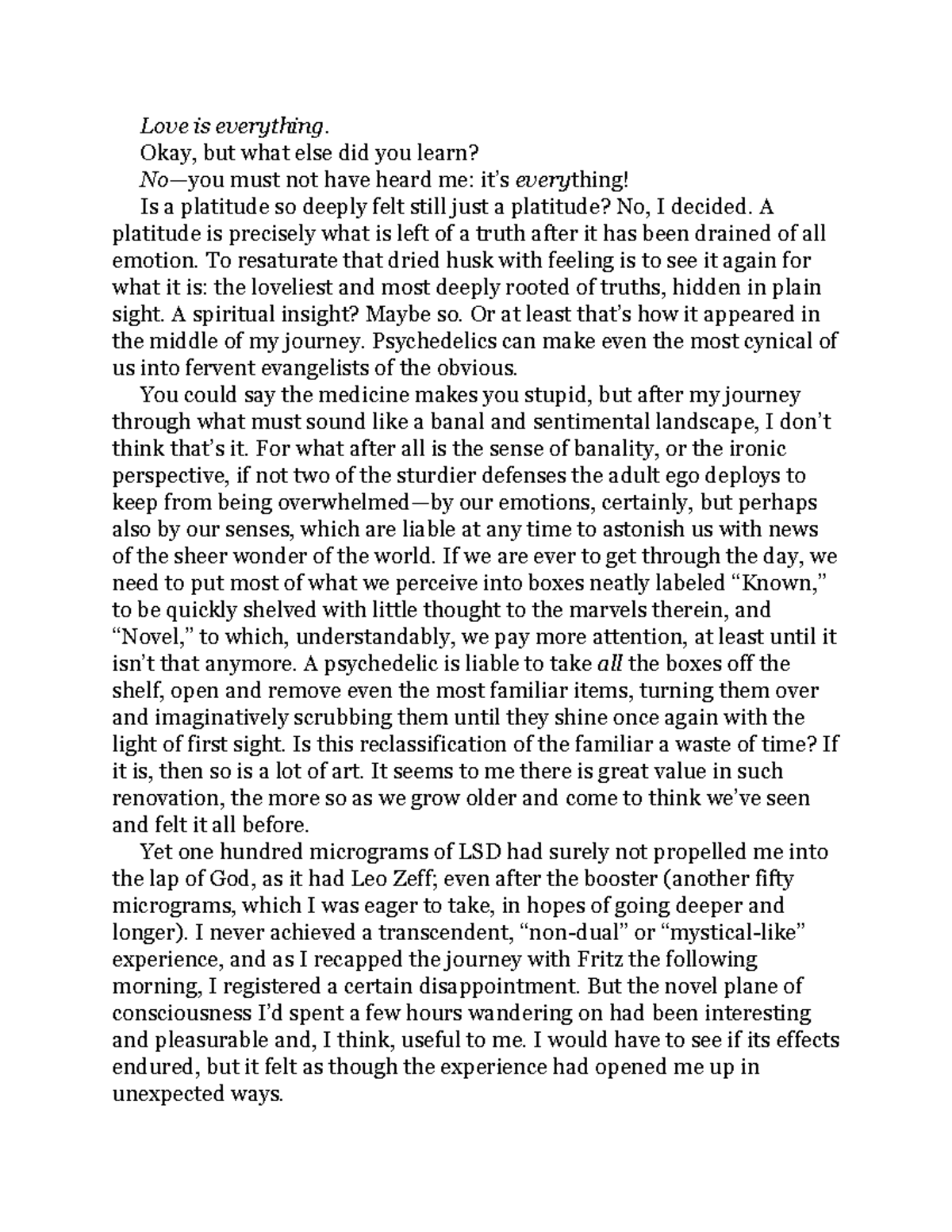 208 - Hello - Love is everything. Okay, but what else did you learn? No ...