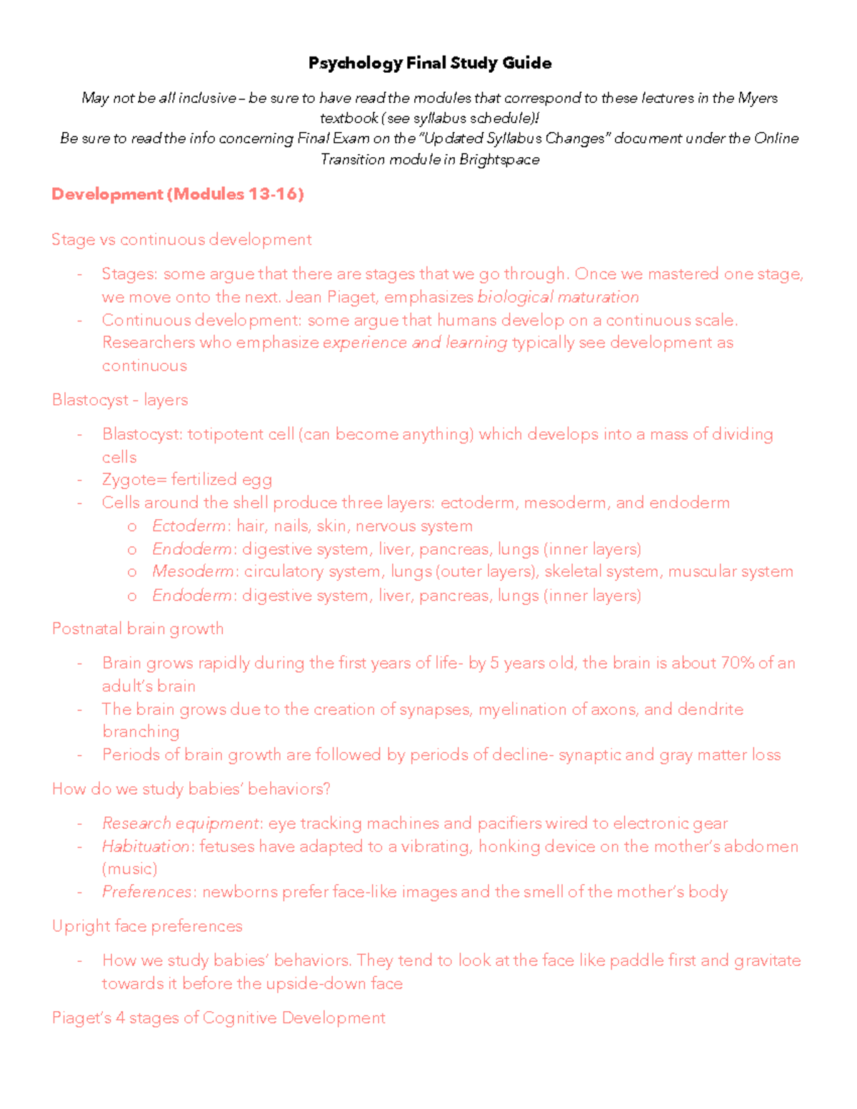 Psych 1000 Final Exam Study Guide - Warning: TT: undefined function: 32 ...