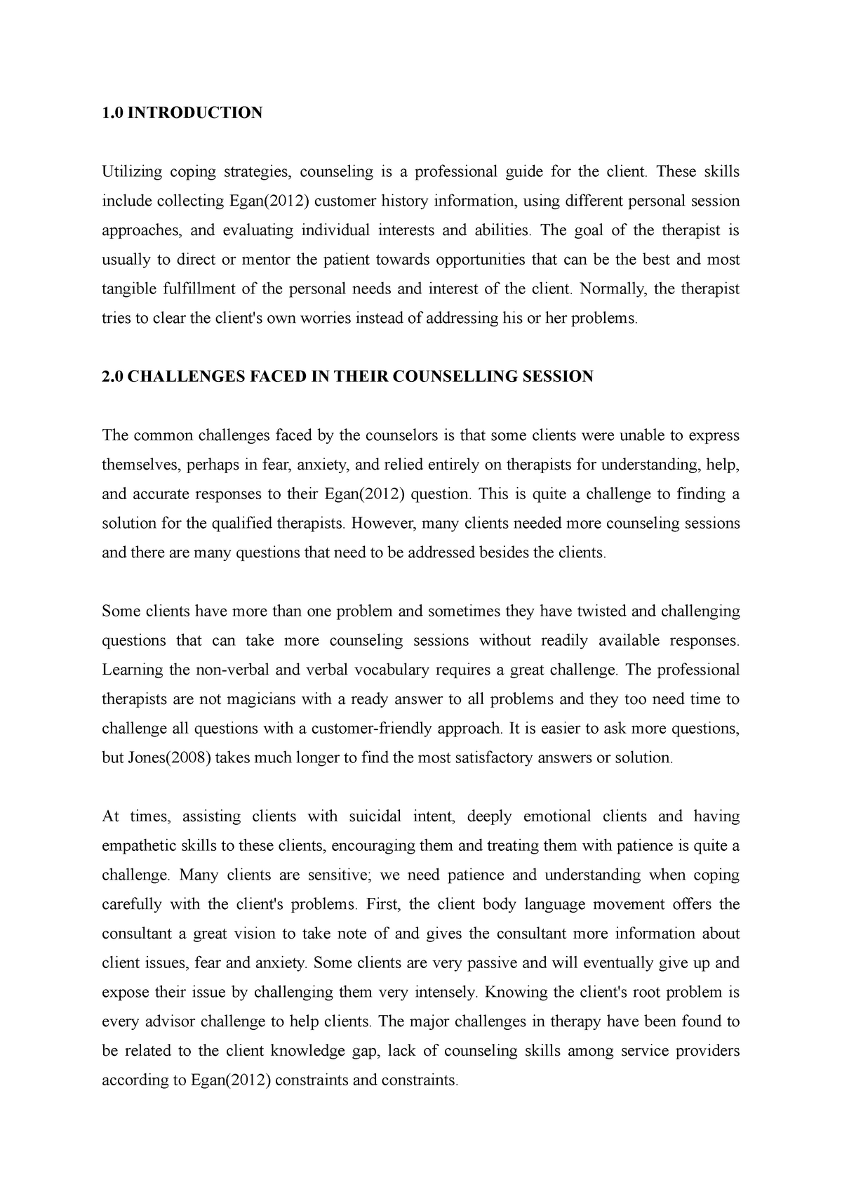 conclusion counselling essay