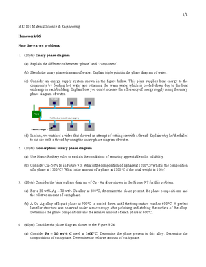 Me3101 Hw 08 Solution Hw 8 Answers 1 Me3101 Material Science