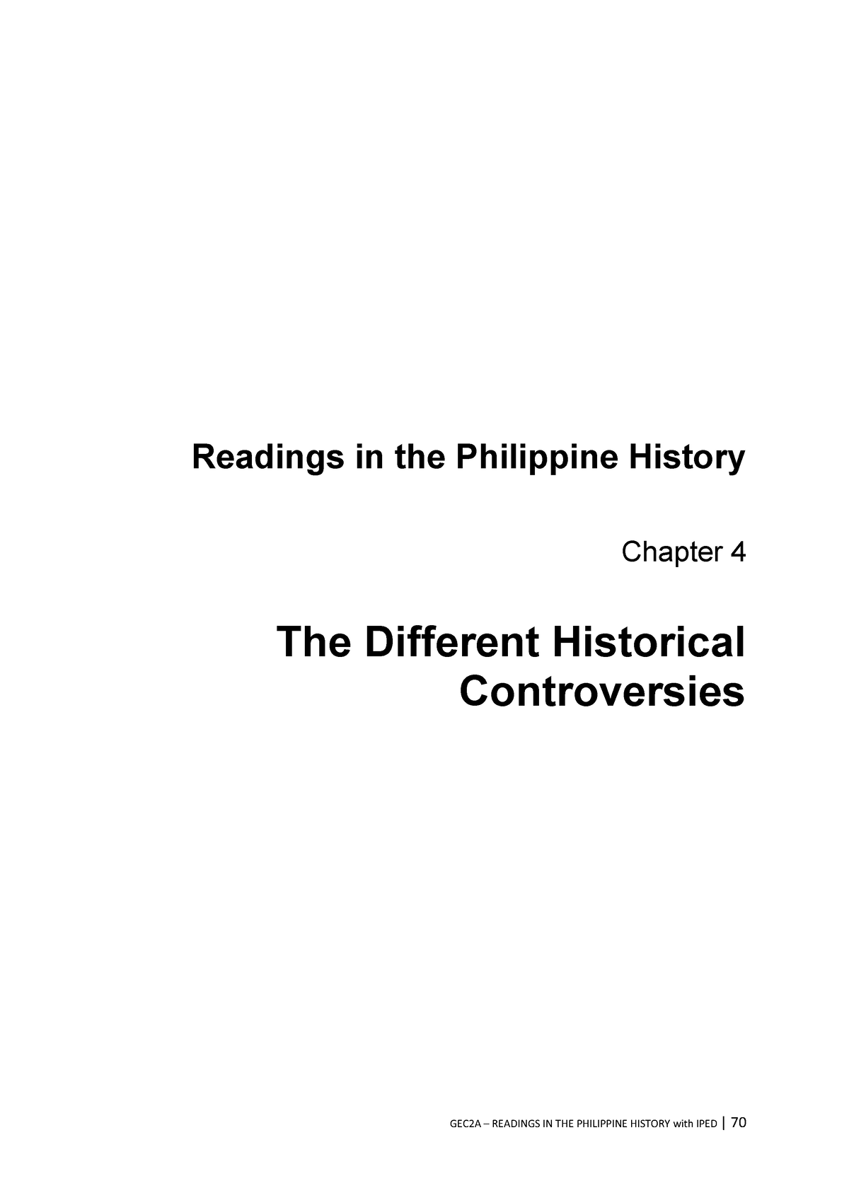 Readings In Philippine History - Chapter 4 - Lesson 1 : The Different ...