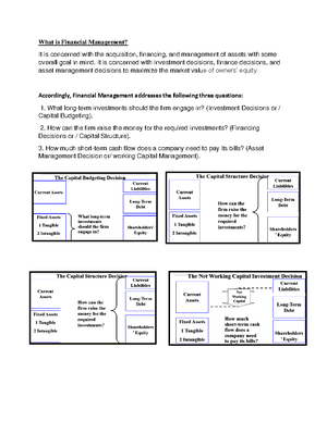 FM Chapter 1 - financial management notes and examples - Studocu