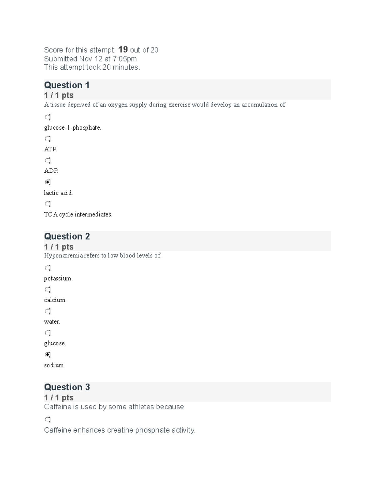 Nutricion 8.2 quiz - quizzes - Score for this attempt: 19 out of 20 ...