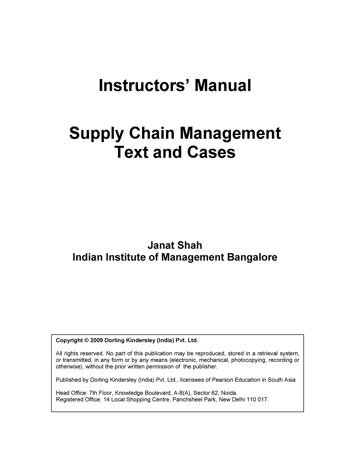 thesis for supply chain management