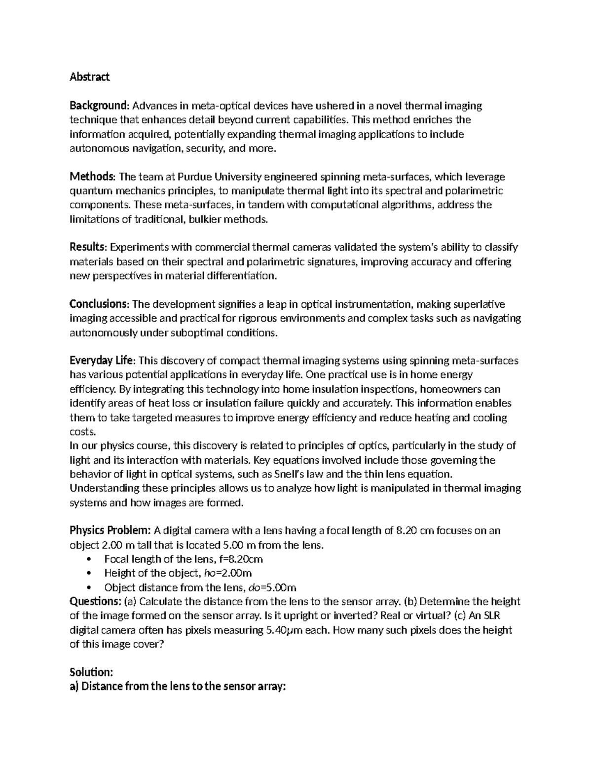 Physics Discussion 3 - Abstract Background: Advances in meta-optical ...