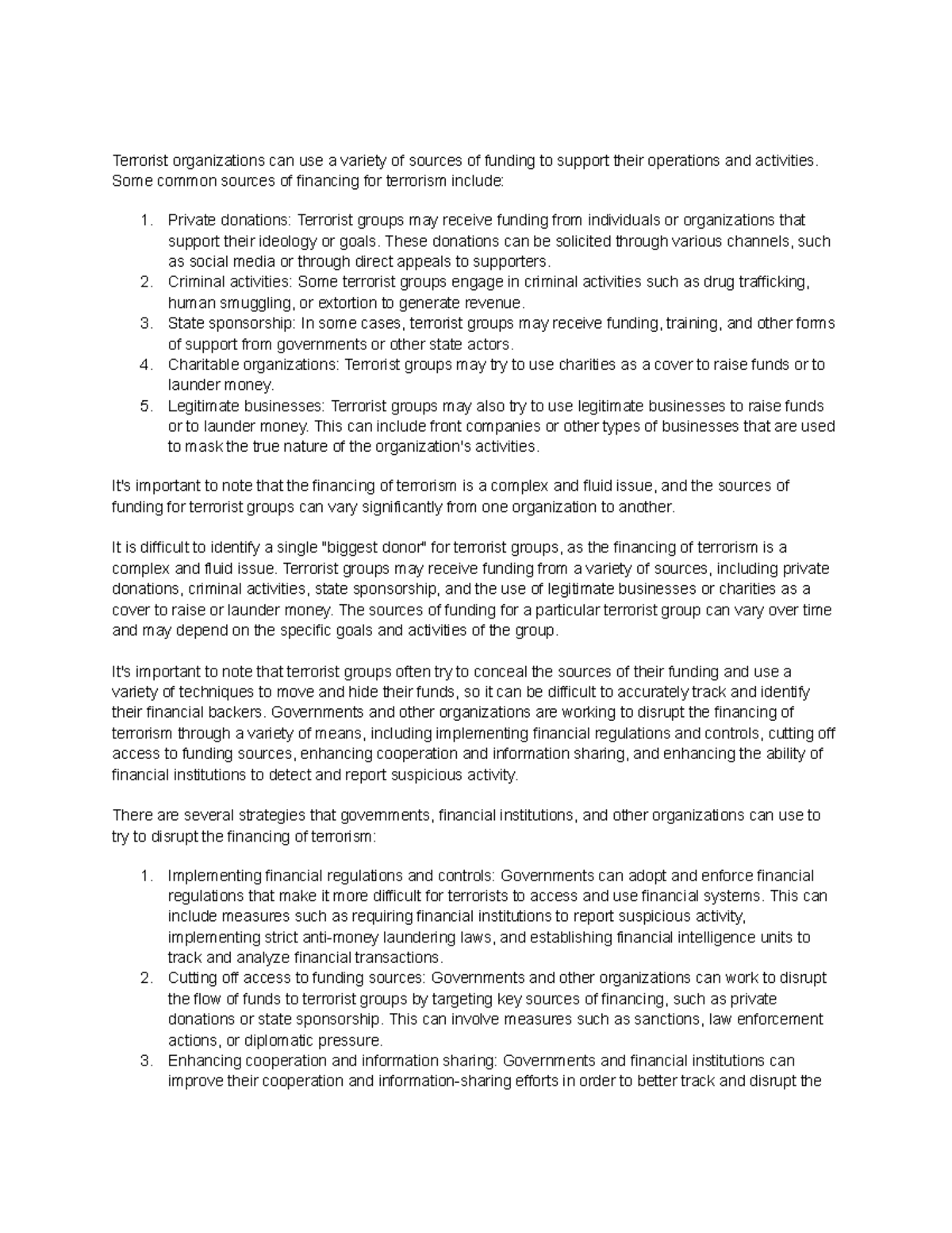 Handouts ( financing ) - International Business Management - Studocu