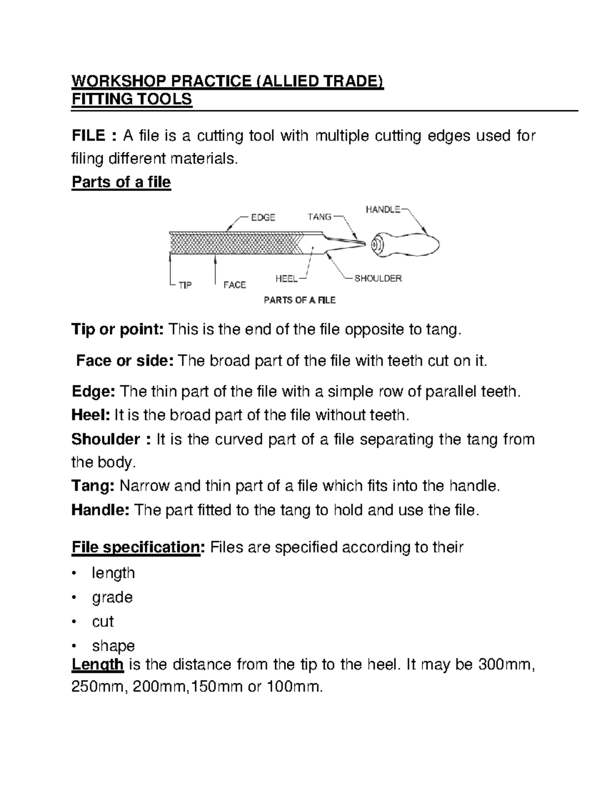 Fitting tools This is proceeding to classes PRACTICE