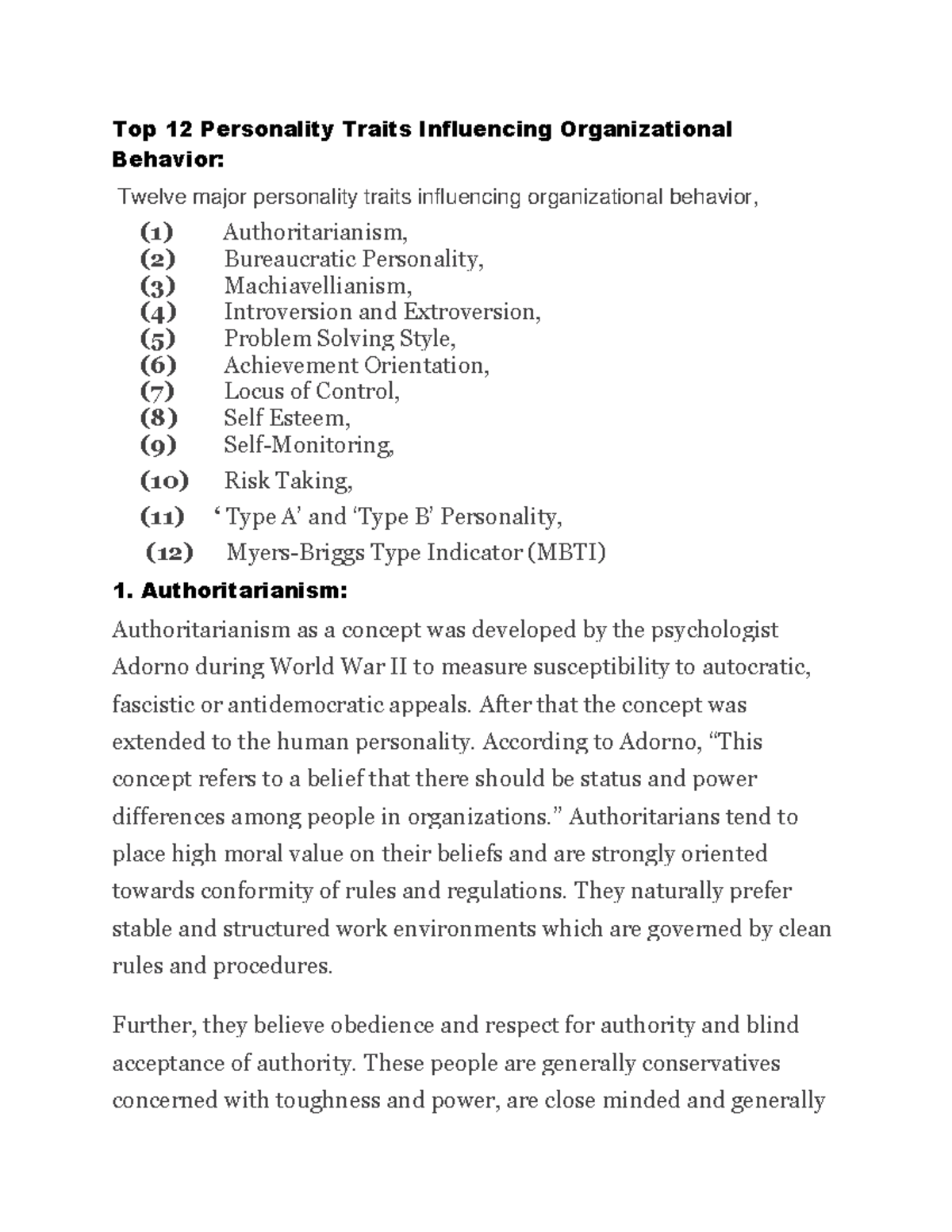 top-12-personality-traits-influencing-organizational-behavior-after