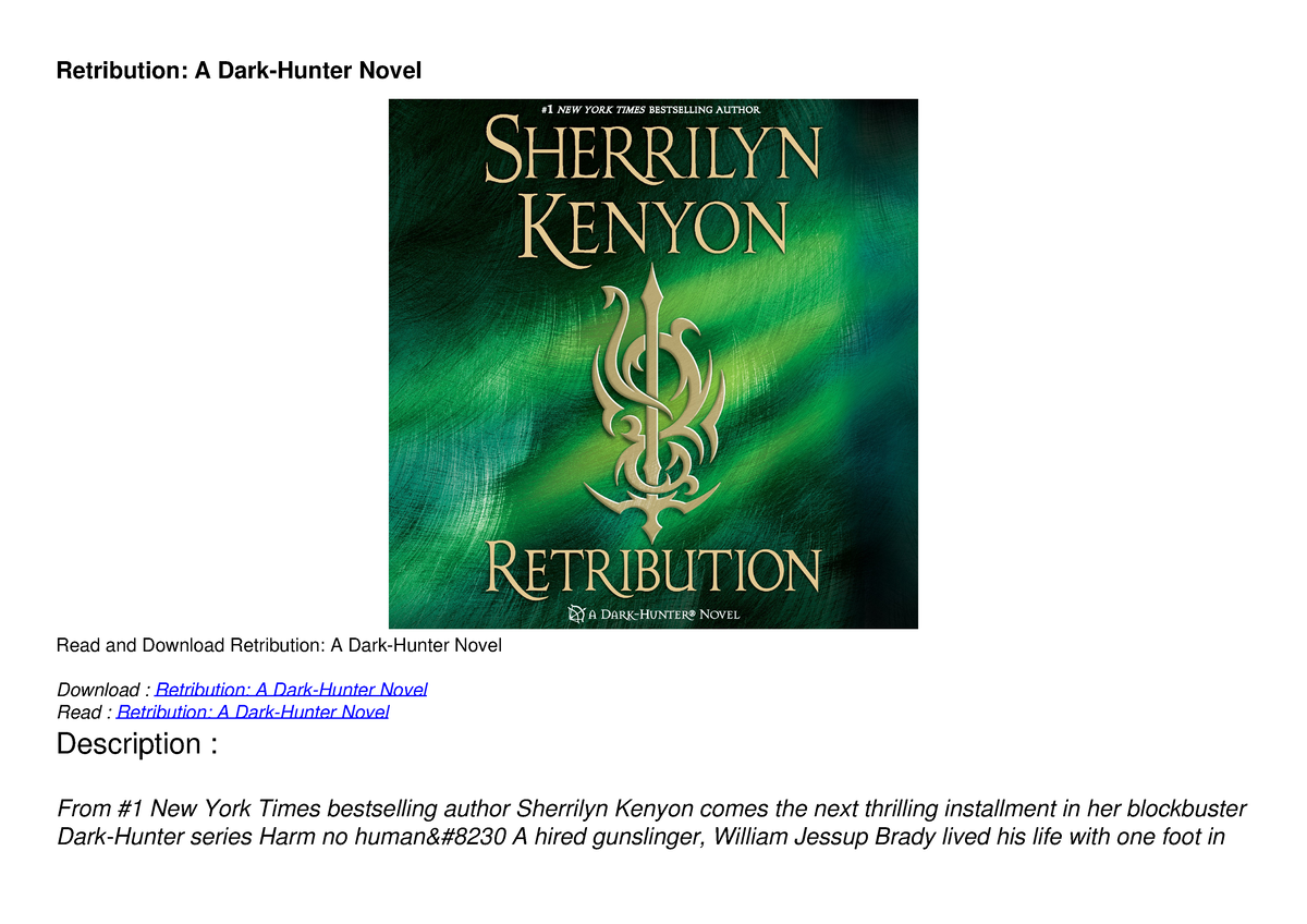 read-book-retribution-a-dark-hunter-novel-retribution-a-dark-hunter