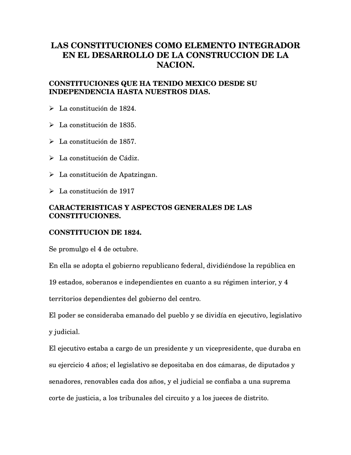 Constituciones Mexicanas Unam Studocu
