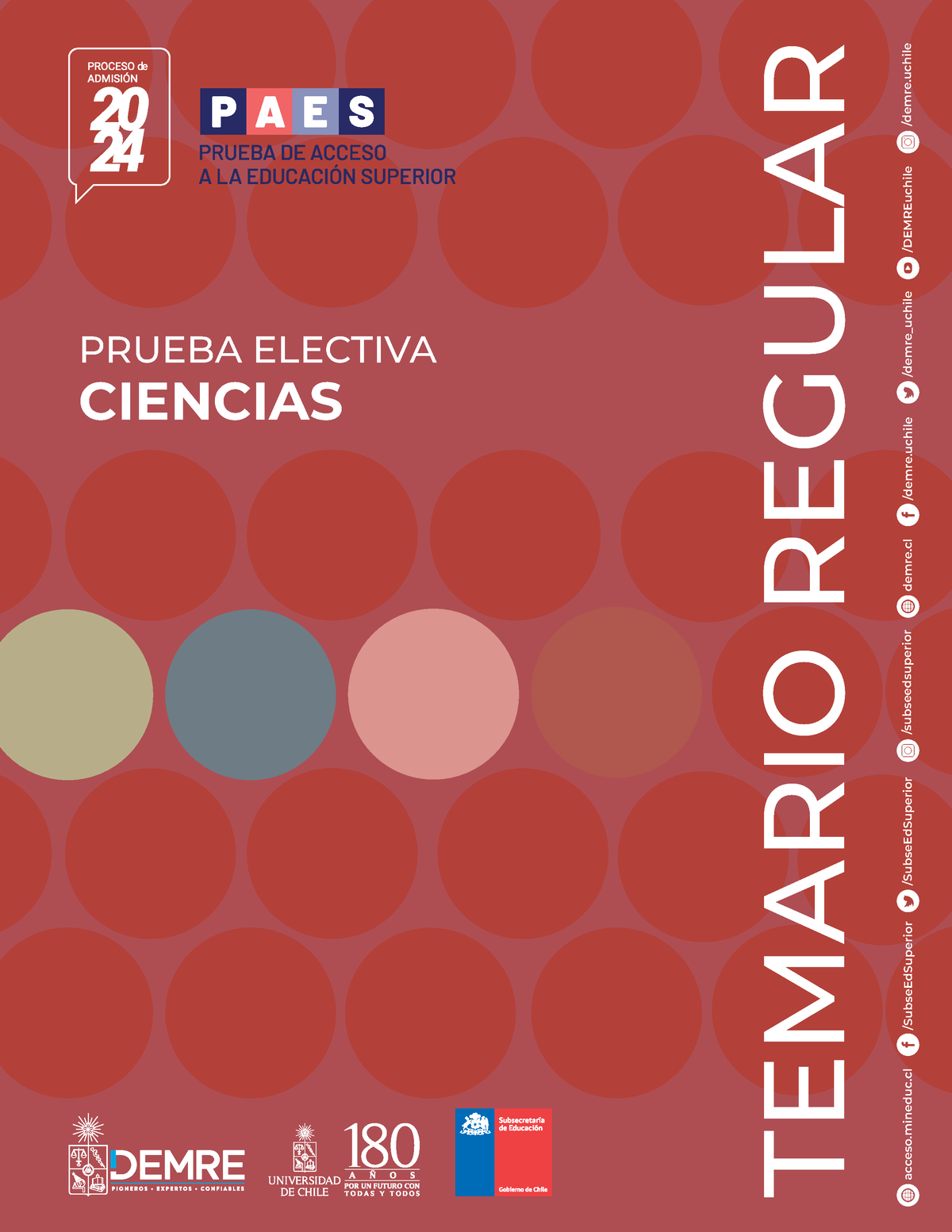 2024 23 03 23 temario paes regular ciencias PRUEBA ELECTIVA CIENCIAS