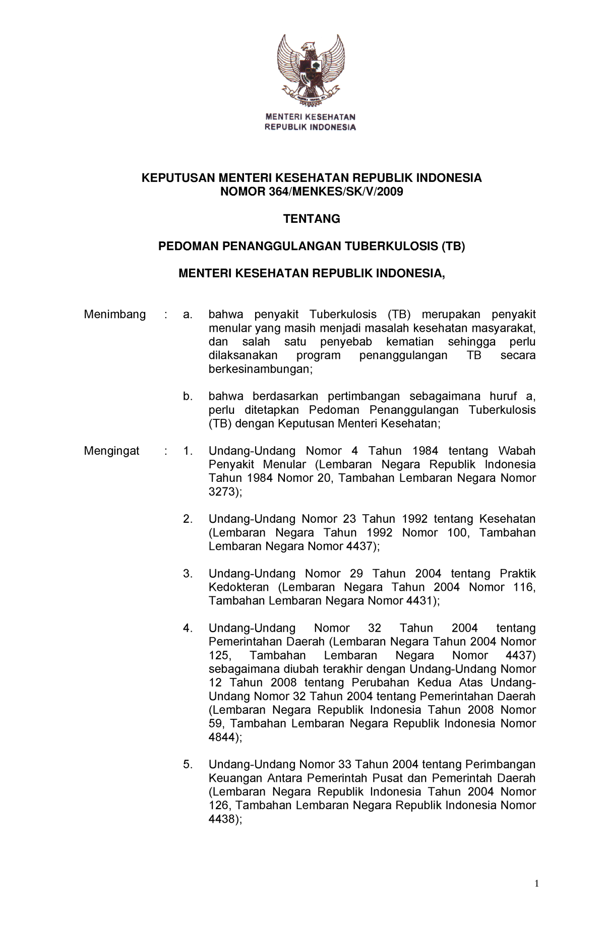 068 - As You Can Read - KEPUTUSAN MENTERI KESEHATAN REPUBLIK INDONESIA ...