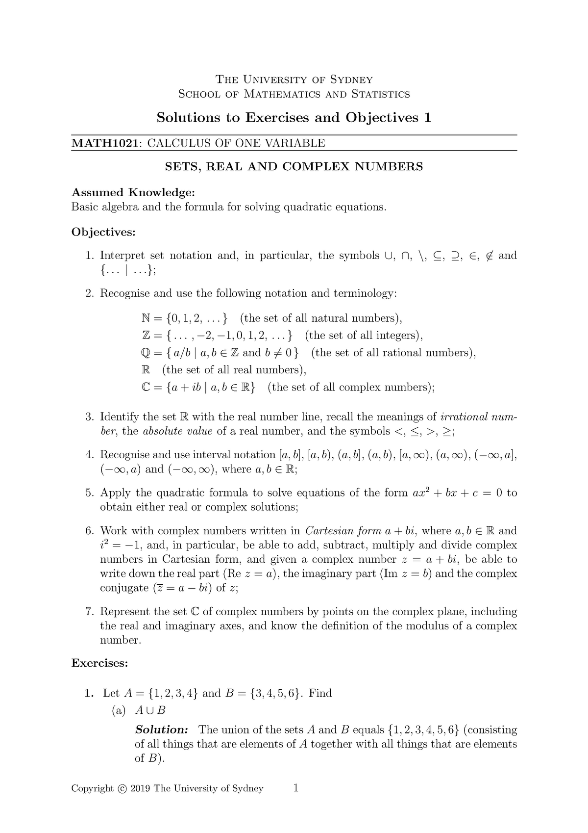 Wk 1 Exercises With Solutions Studocu