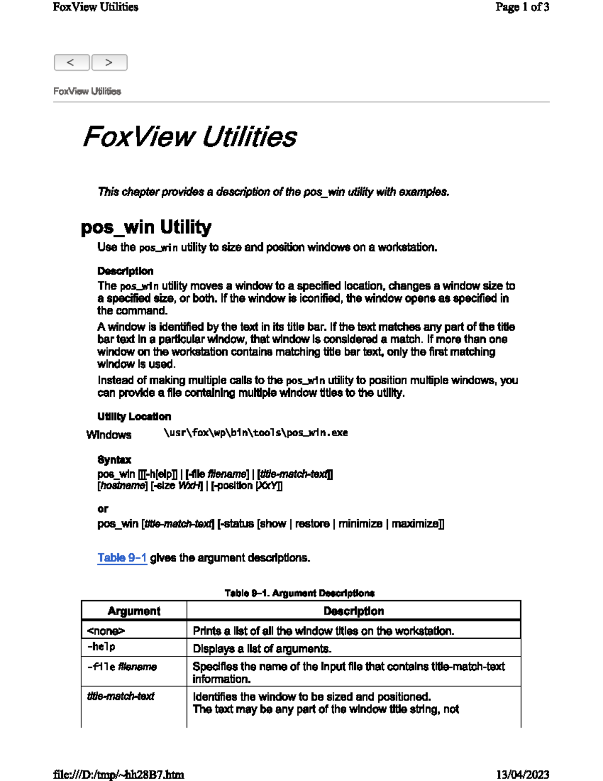11 Fox View Utilities - fowview - FoxView Utilities FoxView Utilities ...