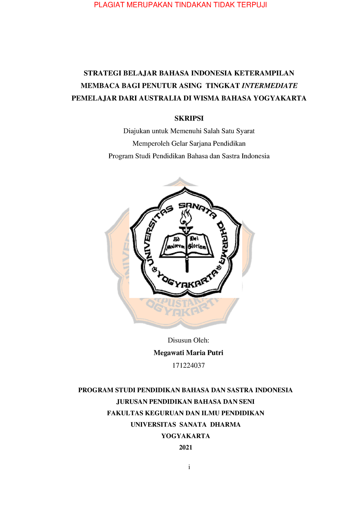 contoh thesis statement dalam bahasa indonesia