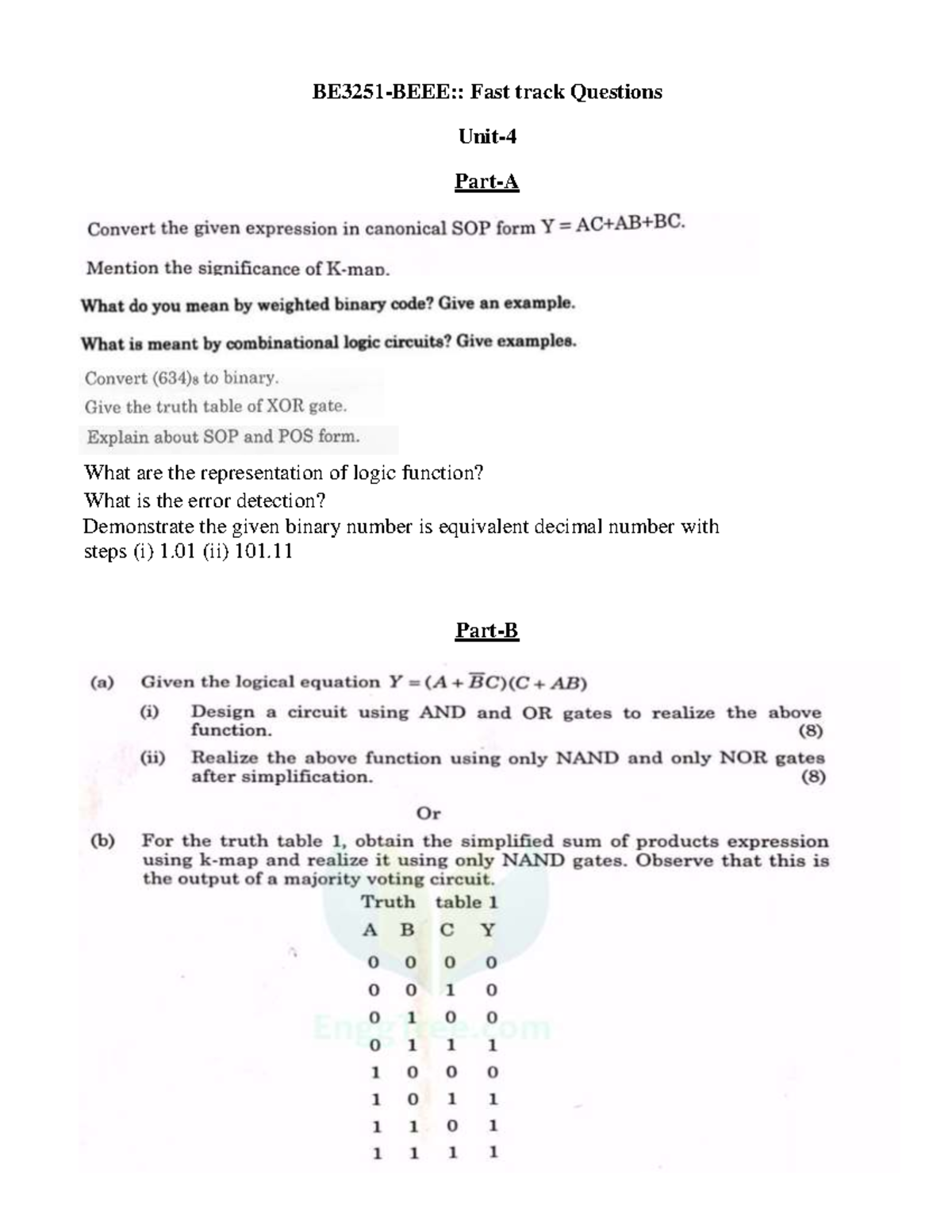 Fasttrack Qns Unit-4 - Fast track Questions for Unit-4 in BEEE course ...