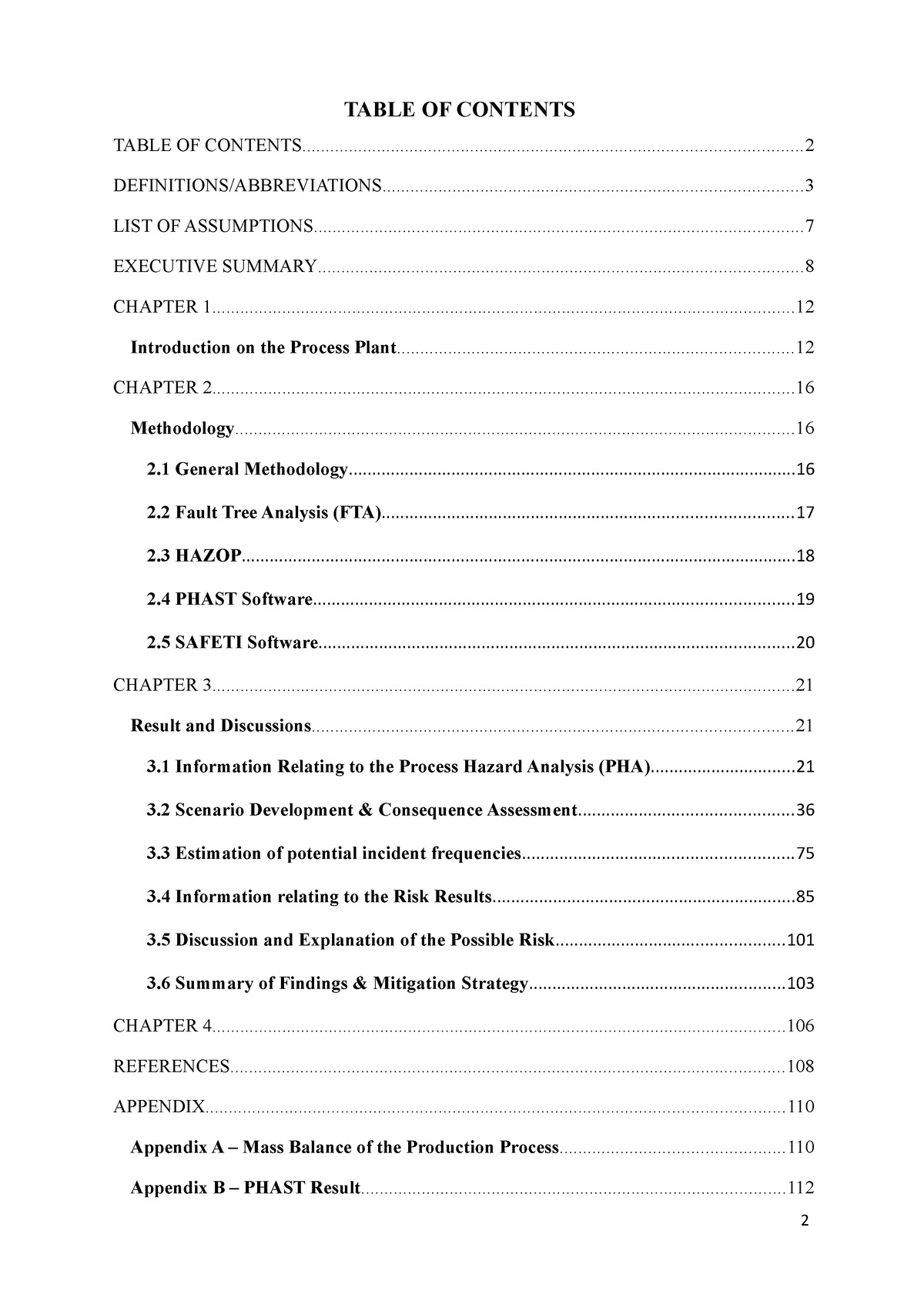 PSLP project senior - pslp - TABLE OF - Studocu